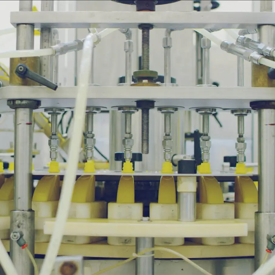 Foto della linea di riempimento delle fette